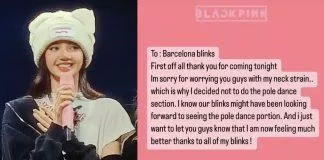 Lisa đã chấn an fans và xin lỗi vì chấn thương của mình. (Ảnh: Internet)