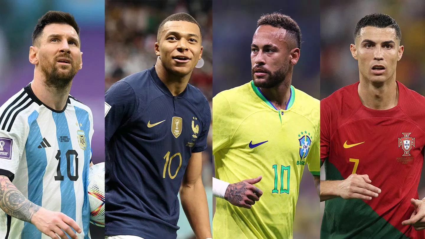 Mbappe thận chí còn vượt mặt Neymar, Ronaldo và cân bằng thành tích ghi bàn tại World Cup với Messi (Ảnh: Internet)