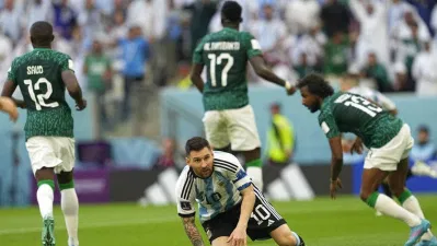 Argentina bất ngờ thua sốc trước Arab Saudi khi ra quân ở World Cup 2022 (Ảnh: Internet) Argentina bất ngờ thua sốc trước Arab Saudi khi ra quân ở World Cup 2022 (Ảnh: Internet)