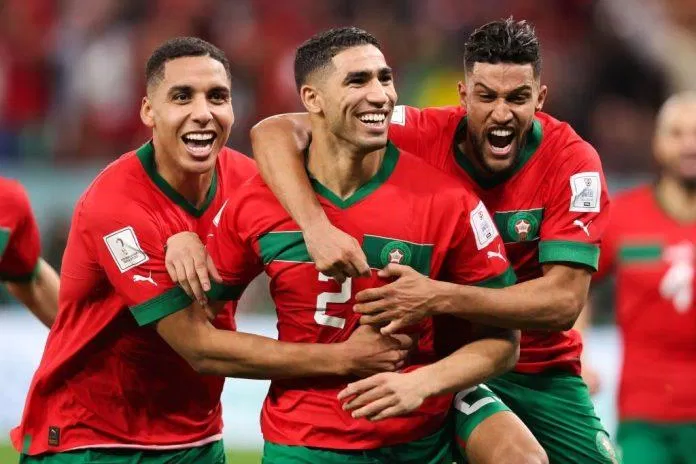 Đội Tuyển Maroc chiến thắng trước La Roja (Ảnh: Internet)