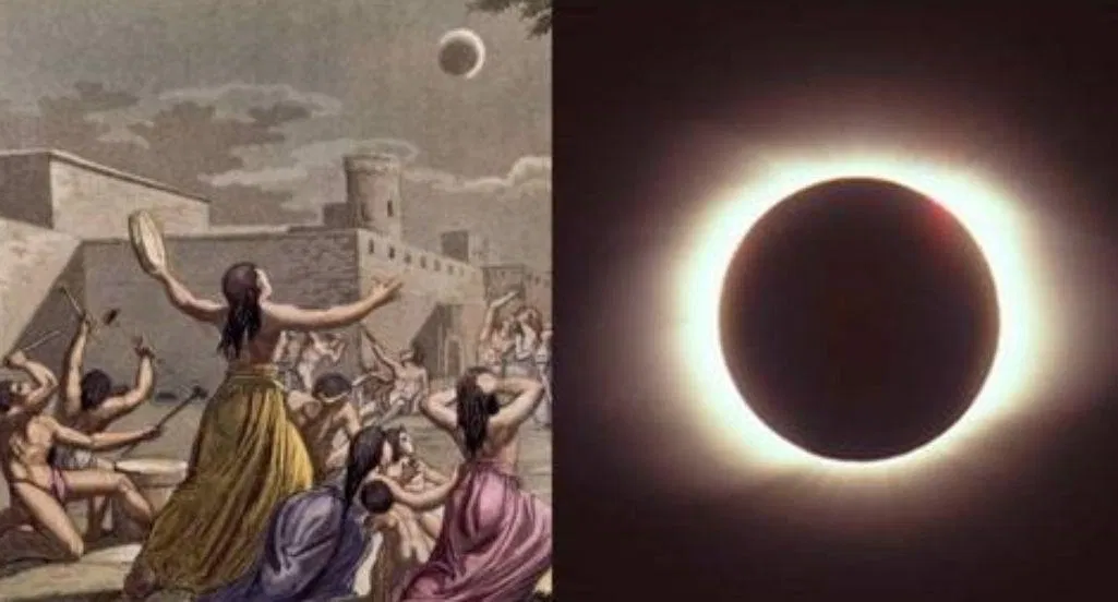 Đối với một vài nền văn hoá ở các khu vực khác nhau, người dân ở đó cho rằng Nhật Thực là một điểm gở. (Ảnh: Internet)