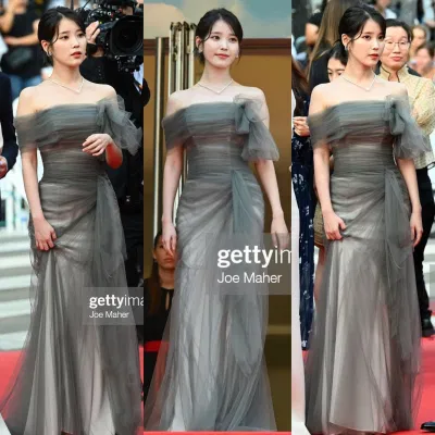IU với nhan sắc tựa nữ thần tại thảm đỏ Cannes. (Ảnh: Internet)