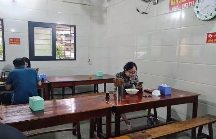 Không gian bên trong của quán. (Ảnh: Internet)