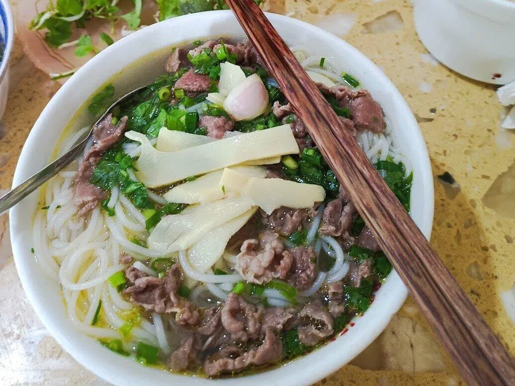 Món phở bò của quán. (Ảnh: Internet)