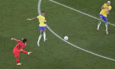 Paik Seung-ho kịp để lại một siêu phẩm vào lưới Brazil trước khi rời giải đấu World Cup 2022 (Ảnh: Internet) Paik Seung-ho kịp để lại một siêu phẩm vào lưới Brazil trước khi rời giải đấu World Cup 2022 (Ảnh: Internet)