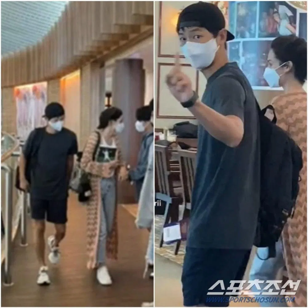 Song Joong Ki cùng bạn gái đi hẹn hò, đi dạo phố. (Ảnh: Internet)