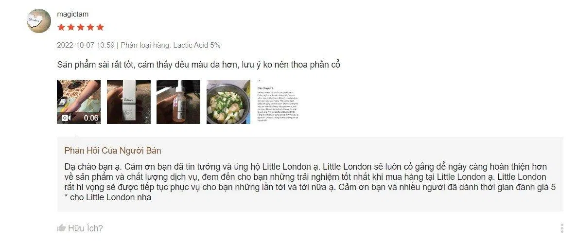 Đánh giá từ khách hàng trên Shopee (nguồn:tác giả)