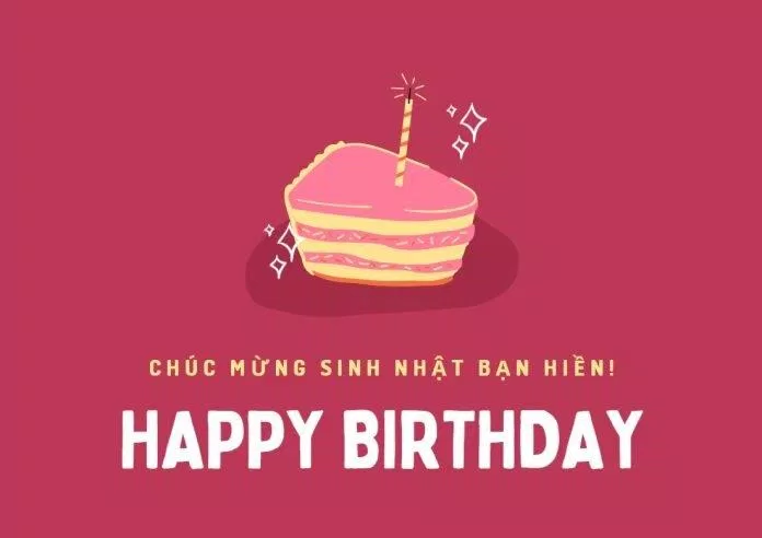 Thiệp chúc mừng sinh nhật bằng chữ. (Ảnh: Internet)