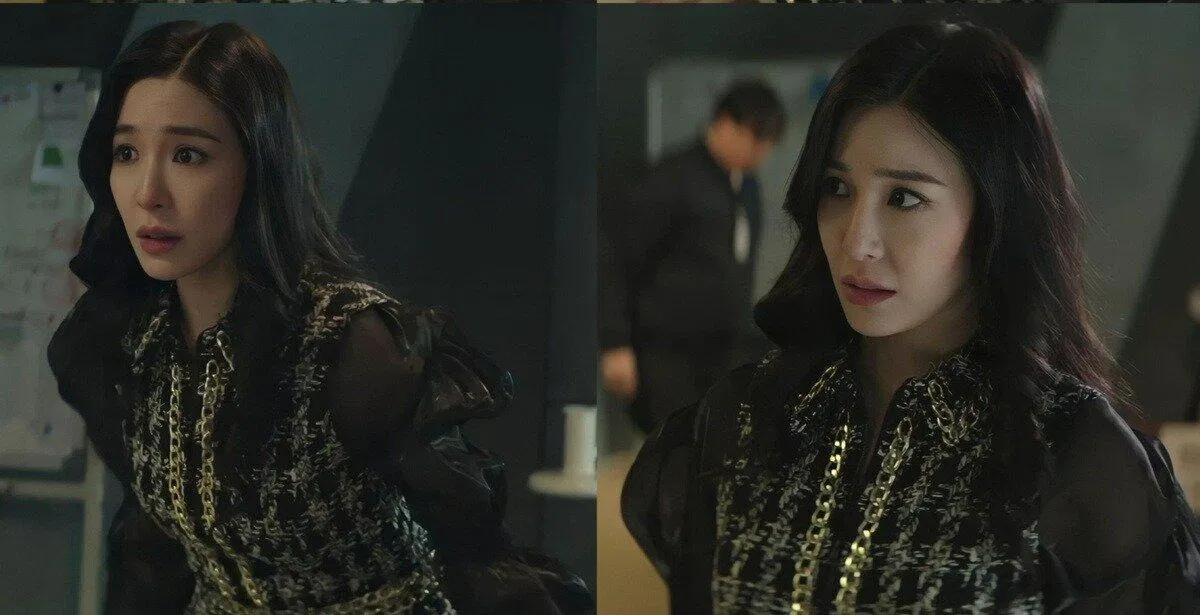 Tủ đồ của Rachel được đánh giá cao bởi sự đa dạng trong màu sắc, trong hình là thiết kế của nhà mốt Alice + Olivia. Nguồn: internet