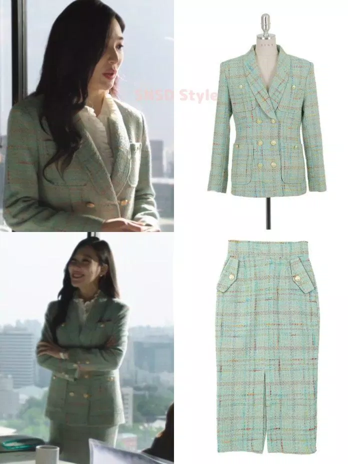 Một set đồ xanh bạc hà thanh lịch của Tiffany trong Cậu Út Nhà Tài Phiện. Nguồn: internet