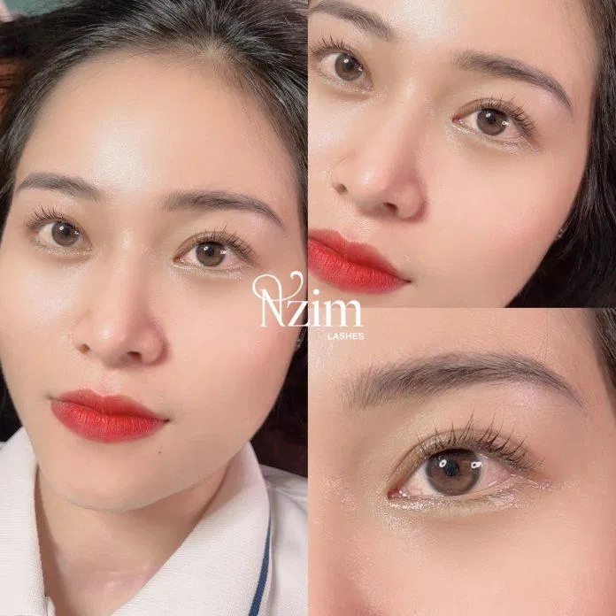 Nzim Beauty Room sử dụng mi và keo độc quyền