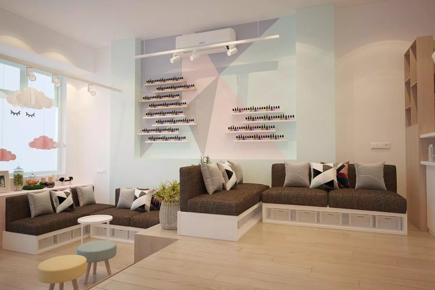 Khu vực chờ ở CoCo Nails & Beauty Khu vực chờ ở CoCo Nails & Beauty