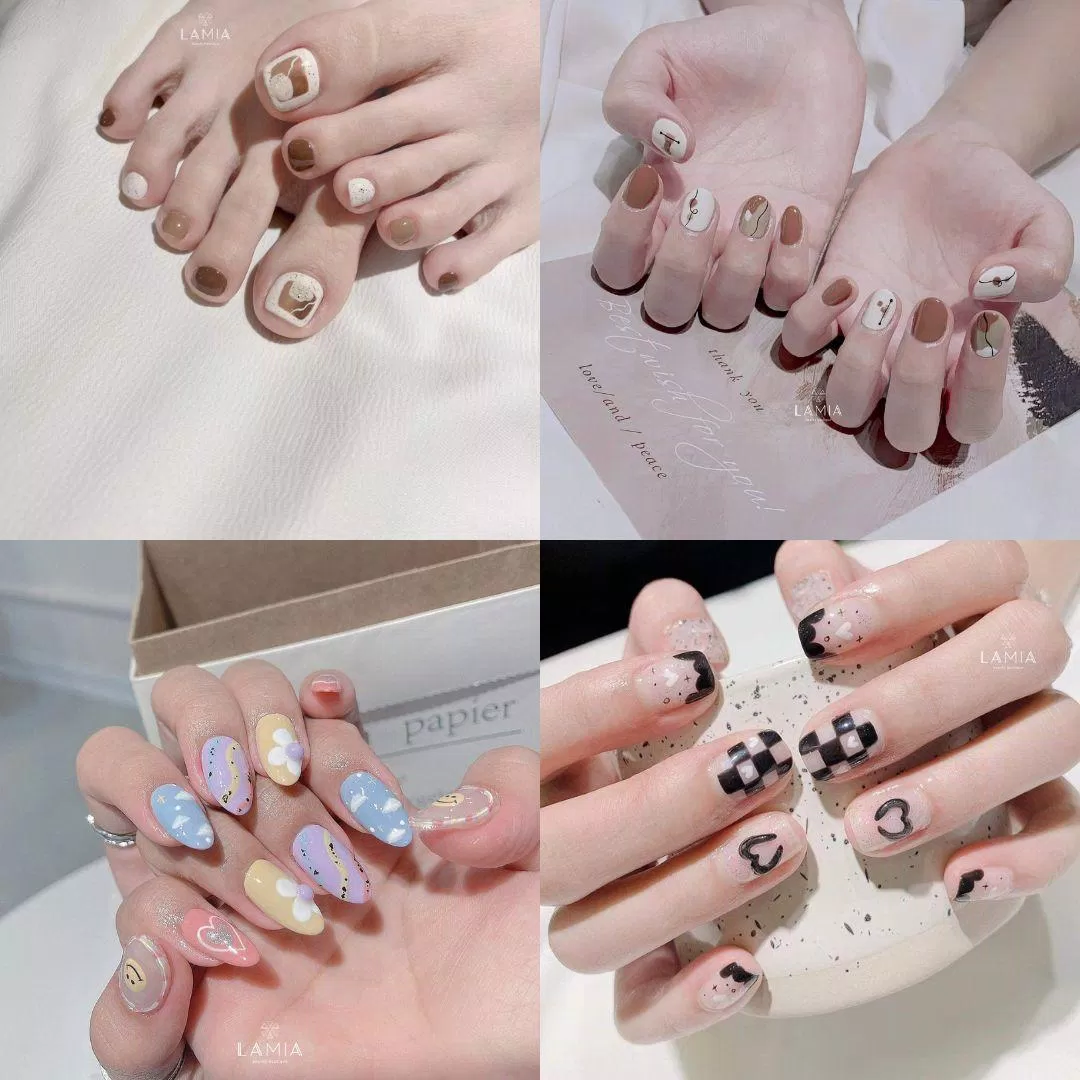 Mẫu nail của tiệm LAMIA Beauty Boutique Mẫu nail của tiệm LAMIA Beauty Boutique