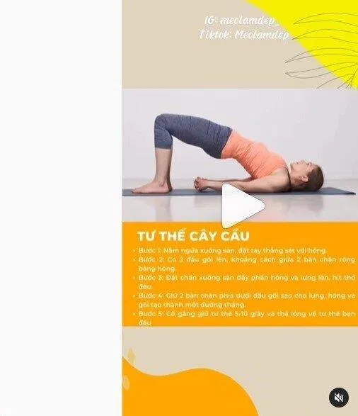 Tư thế cây cầu (Nguồn: Internet)