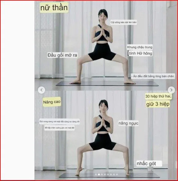 Tư thế nữ thần (Nguồn: Internet)