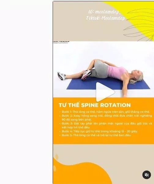 Tư thế Spine Rotation (Nguồn: Internet) Các bí quyết làm đẹp cho các vùng trên cơ thể ăn uống bí quyết bí quyết độc nhất để có mái tóc đẹp bí quyết làm đẹp bí quyết làm đẹp vòng 1 bôi kem chống nắng Cách chữa đau lưng hiệu quả cách để có bàn tay đẹp cách làm thon vòng 2 cải thiện chăm sóc chăm sóc da chăm sóc tóc chế độ ăn chế độ ăn uống cơ thể dầu gội dầu xả dưỡng ẩm điện thoại giảm cân hằng ngày hít đất ít bết dầu kem chống nắng kem dưỡng kem dưỡng ẩm làm đẹp cho các vùng trên cơ thể làm sạch làm sạch tóc làn da lựa chọn nguồn gốc nhảy dây nhẹ nhàng phù hợp săn chắc sữa chua tập luyện tập Yoga tẩy trang thay đổi thể dục Thể dục thể thao thể thao thói quen thực phẩm thực phẩm giảm cân tích cực trẻ hóa làn da tự nhiên tư thế ngủ