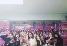 Tiền bối Bada đến xem concert của Twice (nguồn: twitter)