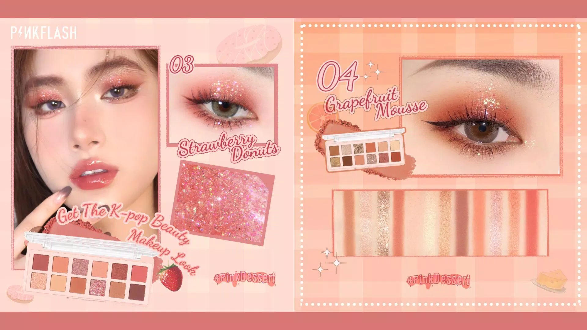 Bảng phấn mắt PINKFLASH Pink Dessert Bảng phấn mắt PINKFLASH Pink Dessert