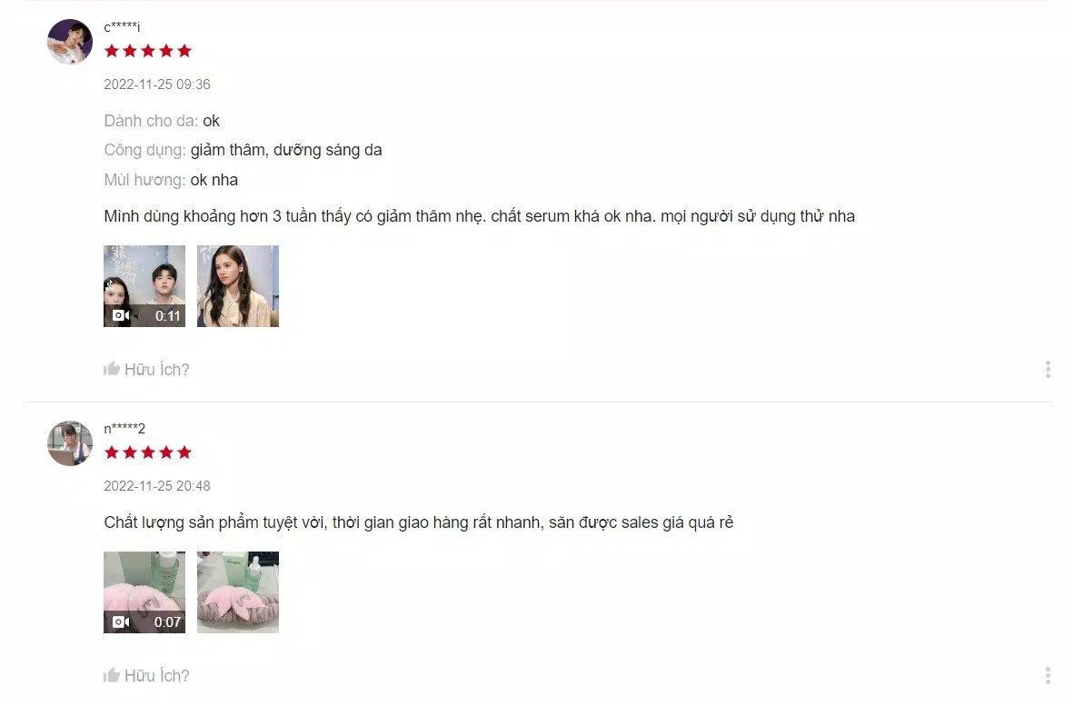 Đánh giá của khách hàng trên Shopee (Nguồn: BlogAnChoi) Đánh giá của khách hàng trên Shopee (Nguồn: BlogAnChoi)