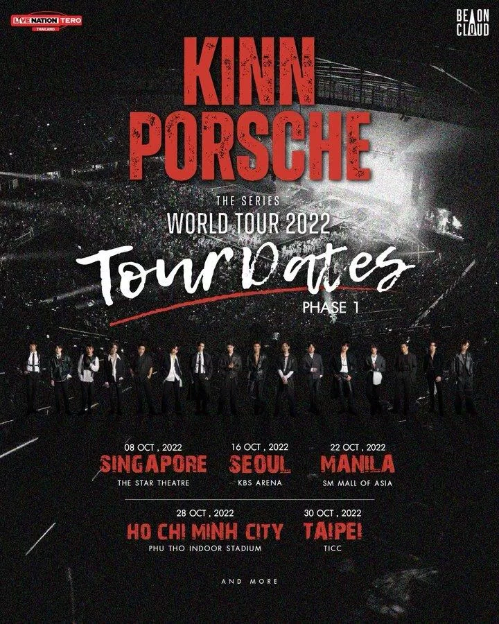 KinnPorsche The Series World Tour (Nguồn ảnh: Internet) KinnPorsche The Series World Tour (Nguồn ảnh: Internet)