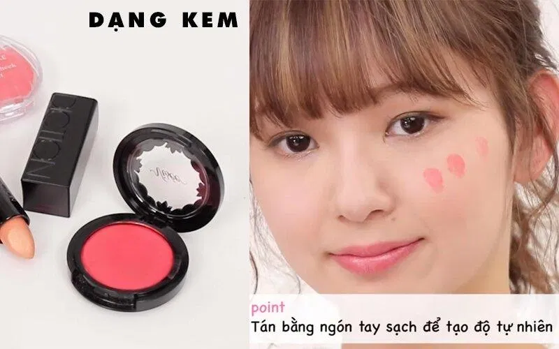 Má hồng dạng kem. Nguồn: Internet