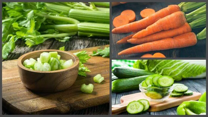 Sự tươi mát từ cà chua và dưa leo kết hợp với cần tây sẽ tạo ra một ly nước ép tuyệt vời cho buổi sáng (Ảnh: Internet)