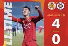 CLB CAHN thắng 4-0 CLB Hà Nội