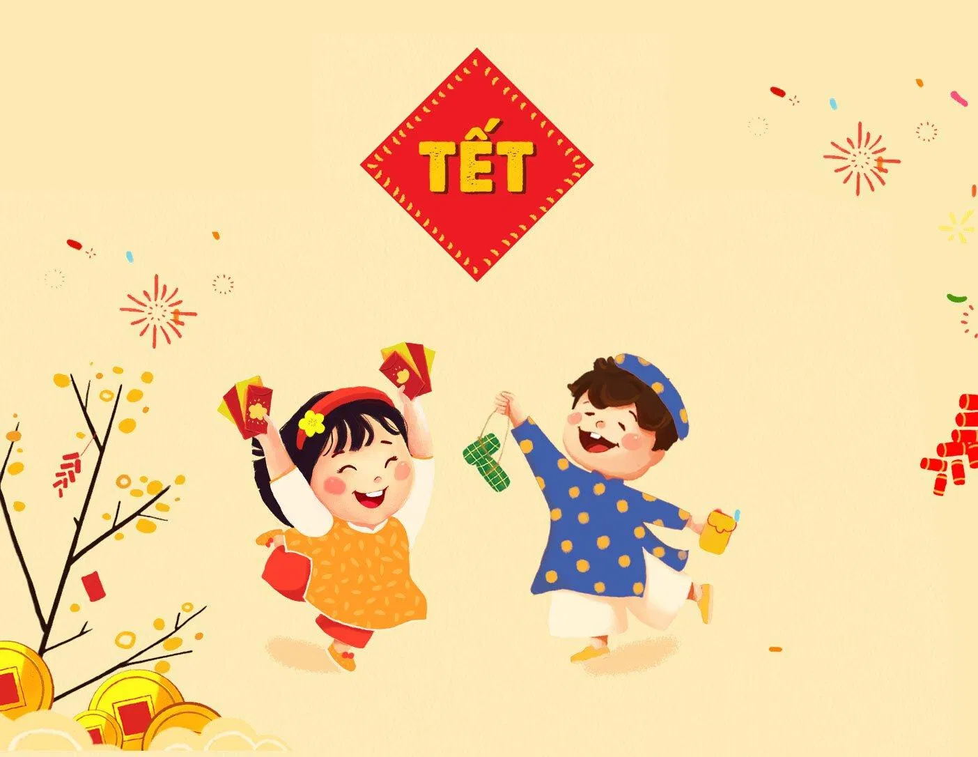 Hình nền Tết 2023 cute (Ảnh: Internet)