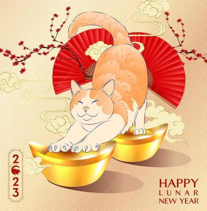Hình nền Tết 2023 cute (Ảnh: Internet)