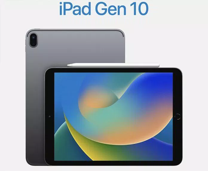 iPad thế hệ 10 được đổi mới thiết kế giống với các dòng cao cấp (Ảnh: Internet)