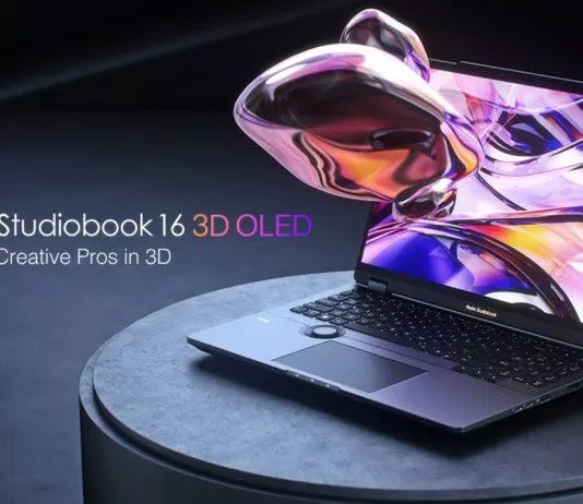 Laptop Asus ProArt StudioBook 16 3D OLED giúp bạn xem hình 3D không cần kính (Ảnh: Internet)