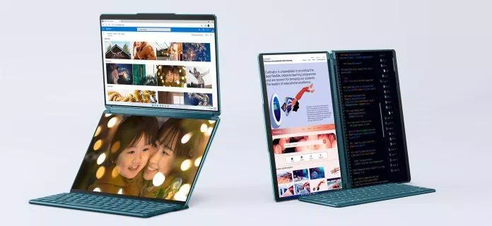 Laptop Lenovo YogaBook 9i có 2 màn hình (Ảnh: Internet)