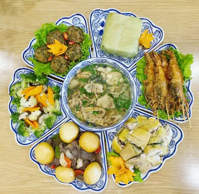 mâm cỗ cúng Ông Công Ông Táo
