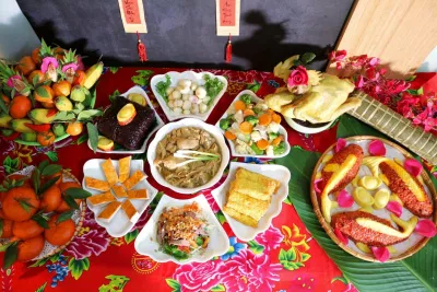 mâm cỗ cúng Ông Công Ông Táo