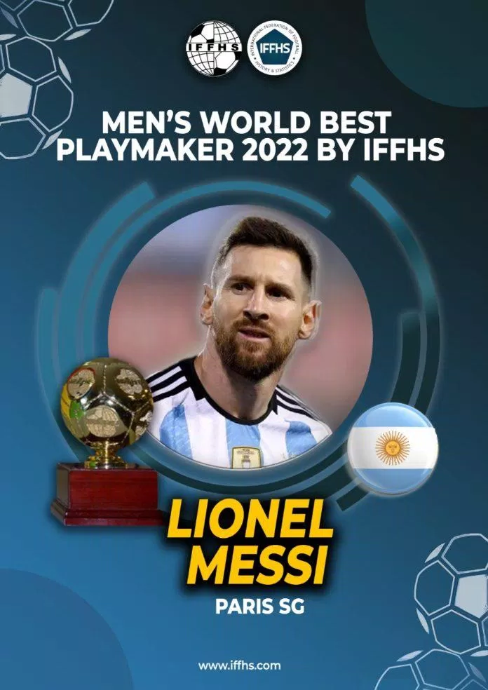 Messi có lần thứ 5 trở thành cầu thủ kiến thiết lối chơi xuất sắc nhất trong năm 2022 của IFFHS (Ảnh: Internet)