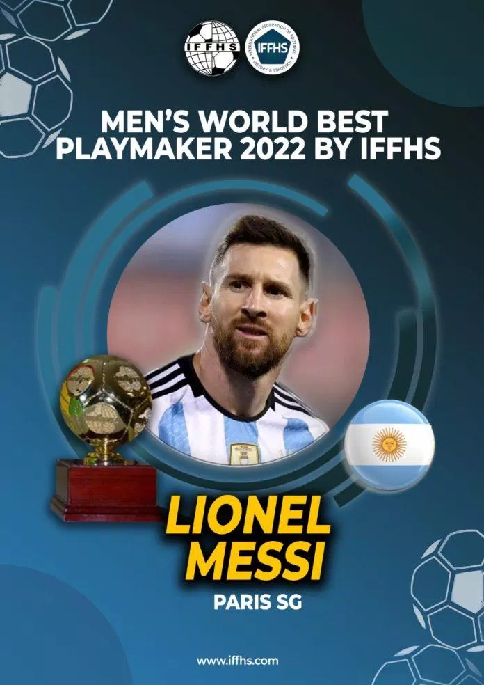 Messi có lần thứ 5 trở thành cầu thủ kiến thiết lối chơi xuất sắc nhất trong năm 2022 của IFFHS (Ảnh: Internet) Messi có lần thứ 5 trở thành cầu thủ kiến thiết lối chơi xuất sắc nhất trong năm 2022 của IFFHS (Ảnh: Internet)