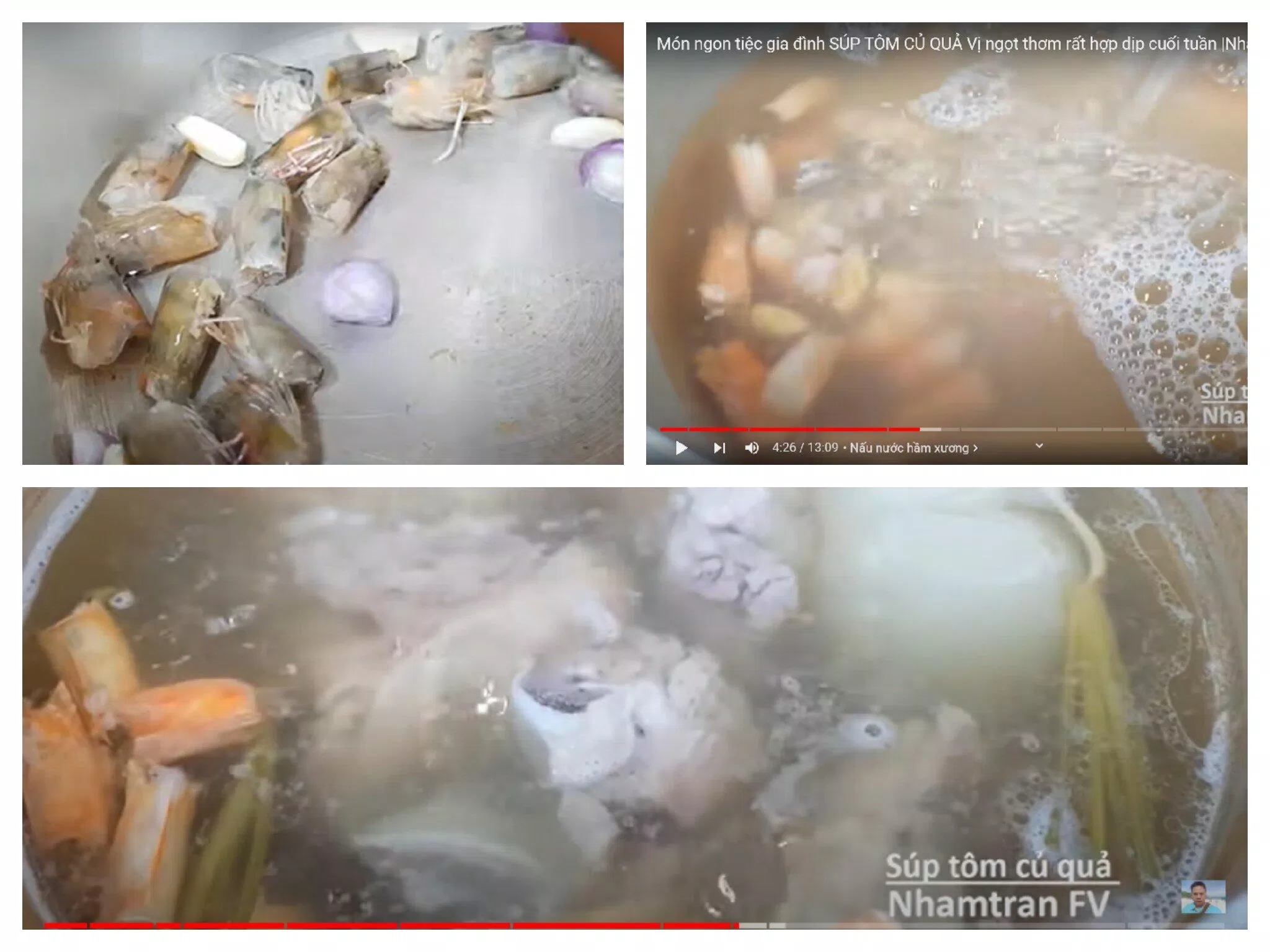 Nấu nước hầm xương