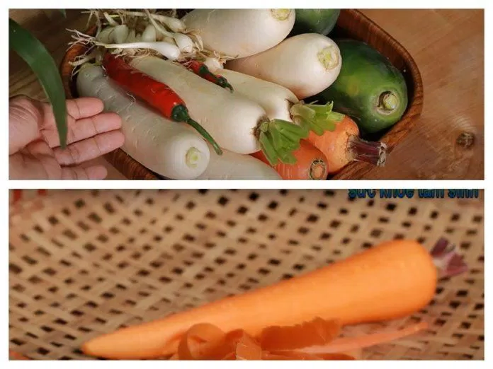 Nguyên liệu làm dưa món.