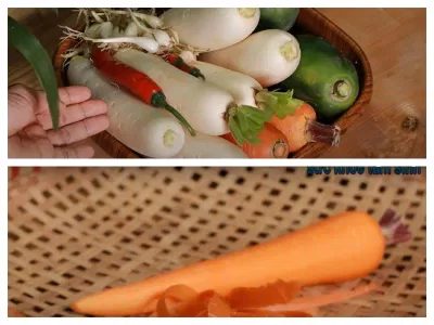 Nguyên liệu làm dưa món.