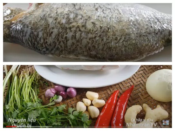 Nguyên liệu nấu cá hấp xì dầu.jpg