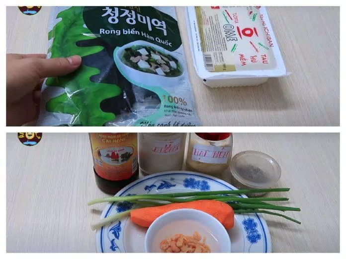 Nguyên liệu nấu canh rong biển