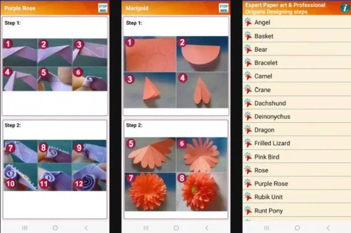 Ứng dụng Expert Paper Origami (Ảnh: Internet) Ứng dụng Expert Paper Origami (Ảnh: Internet)