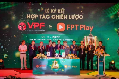 Giải Vô địch Quốc gia Night Wolf 2023 (Night Wolf V-League - 2023) là mùa giải đầu tiên FPT Play bắt tay cùng Công ty Cổ phần bóng đá chuyên nghiệp Việt Nam (VPF) tổ chức (Ảnh: Internet) Giải Vô địch Quốc gia Night Wolf 2023 (Night Wolf V-League - 2023) là mùa giải đầu tiên FPT Play bắt tay cùng Công ty Cổ phần bóng đá chuyên nghiệp Việt Nam (VPF) tổ chức (Ảnh: Internet)