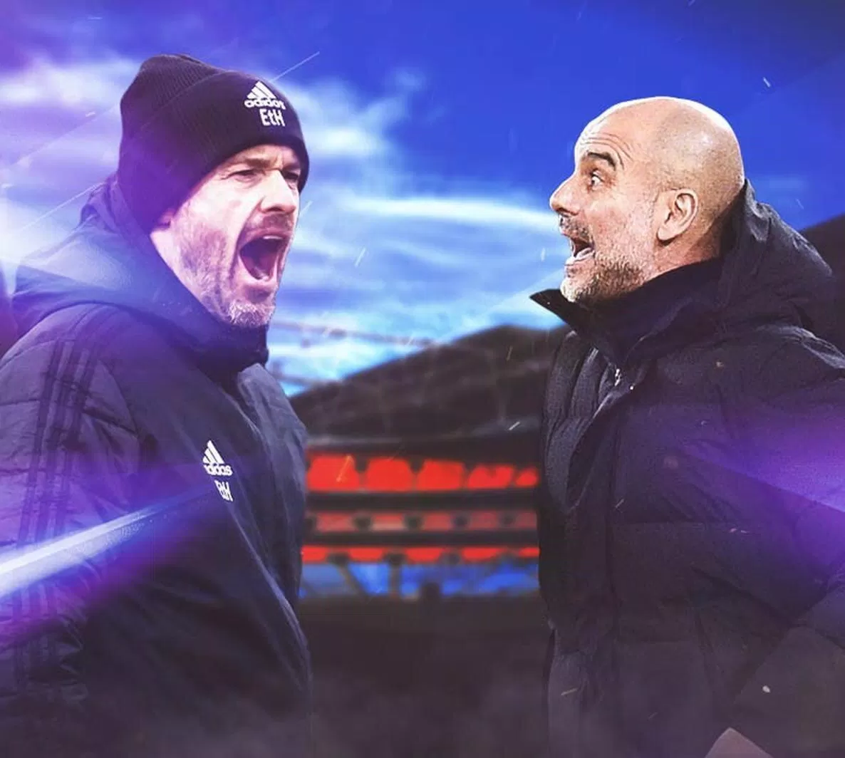 Erik Ten Hag có món nợ phải trả với Pep Guardiola ở Premier League mùa giải năm nay (Ảnh: Internet)