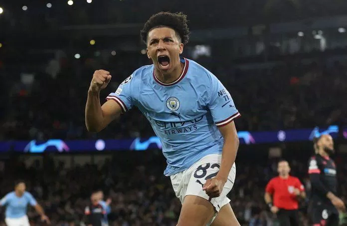 Rico Lewis trở thành cầu thủ trẻ nhất trong lịch sử ghi bàn trong lần đầu tiên thi đấu tại Champions League (Ảnh: Internet) Rico Lewis trở thành cầu thủ trẻ nhất trong lịch sử ghi bàn trong lần đầu tiên thi đấu tại Champions League (Ảnh: Internet)