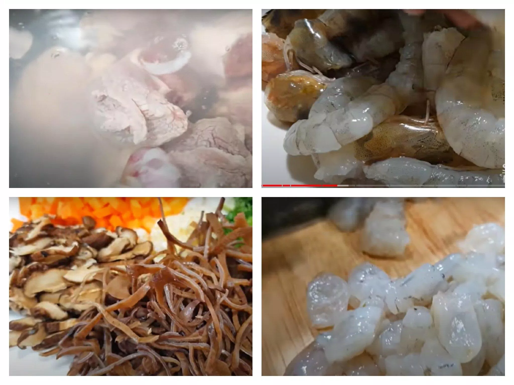 Sơ chế các nguyên liệu