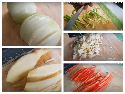 Sơ chế các nguyên liệu
