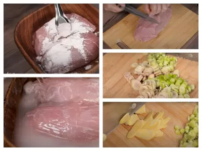 Sơ chế các nguyên liệu