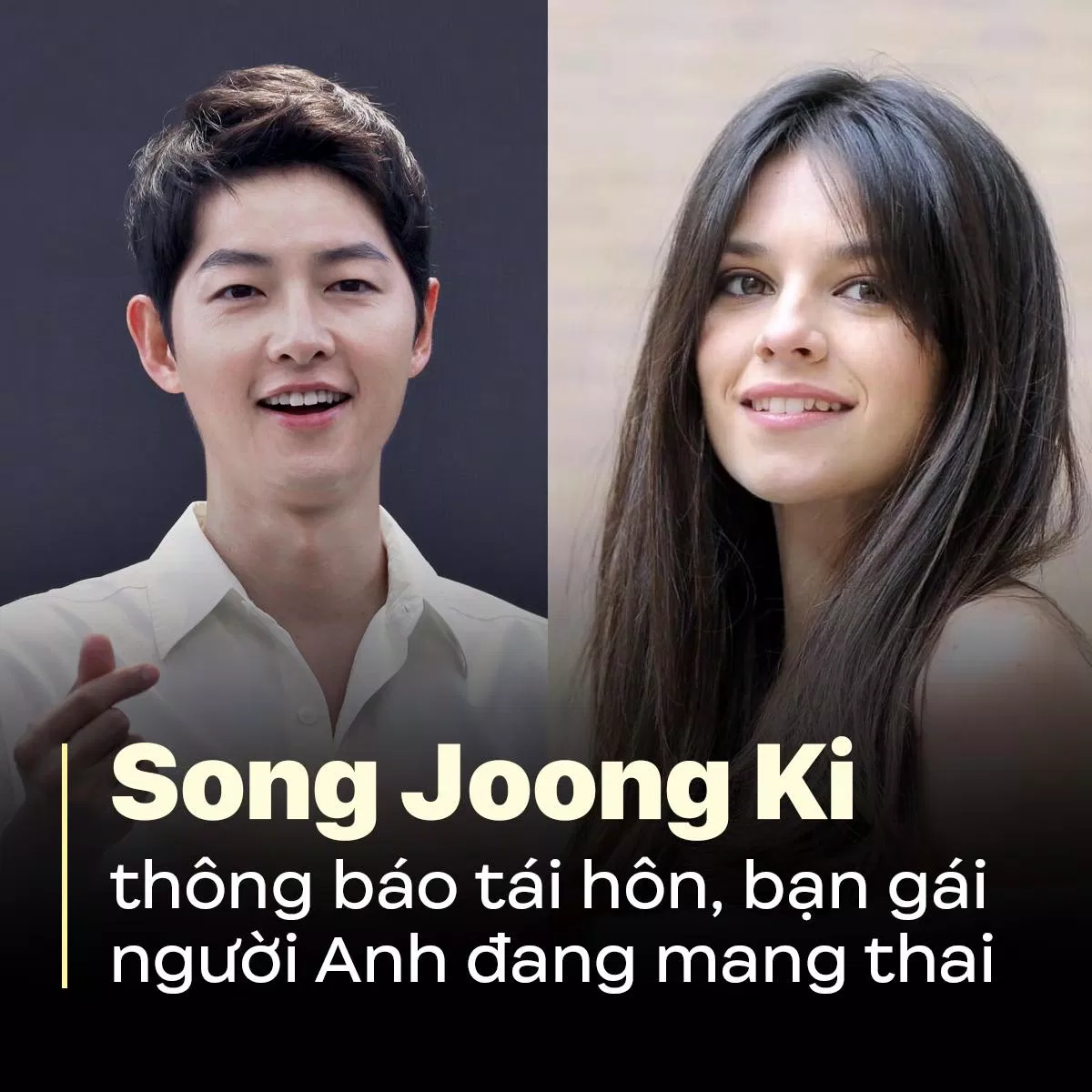 Song Joong Ki tái hôn với Katy Louise Saunders. (Ảnh: Internet)