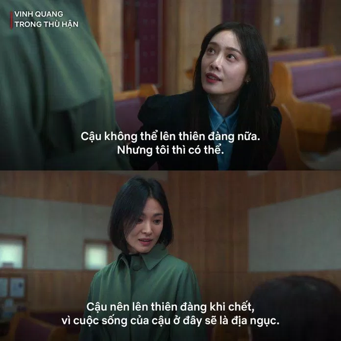 Dong Eun sẽ biến cuộc sống của kẻ thù thành địa ngục trần gian. (Ảnh: Internet) Dong Eun sẽ biến cuộc sống của kẻ thù thành địa ngục trần gian. (Ảnh: Internet)